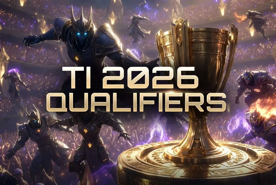 TI qualifiers 2026 regional road to Shanghai bracket graphic for the SEA route
